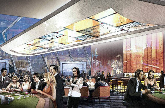 Artist rendering of redeveloped Casino Canberra gaming area