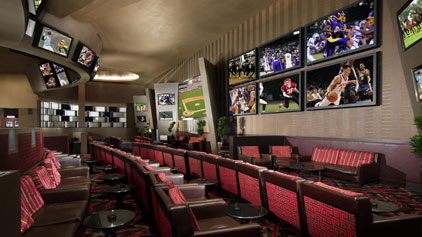 Aria Casino sports book lounge