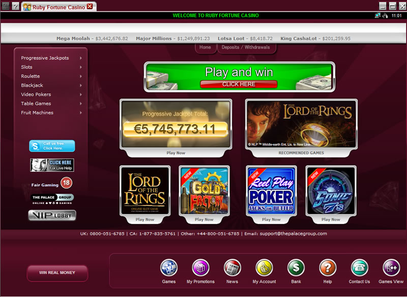 Ruby Fortune Casino Online